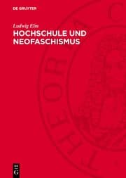 Cover von Hochschule und Neofaschismus