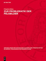 Cover von Zur Problematik der Felsbilder
