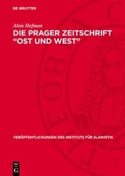 Cover von Die Prager Zeitschrift 'Ost und West'