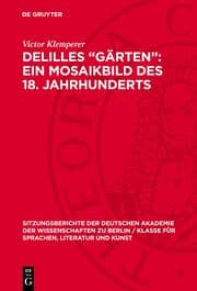 Cover von Delilles 'Gärten': ein Mosaikbild des 18. Jahrhunderts