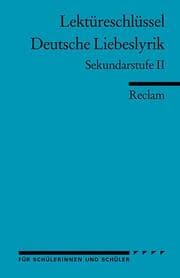 Cover von Lektüreschlüssel: Deutsche Liebeslyrik