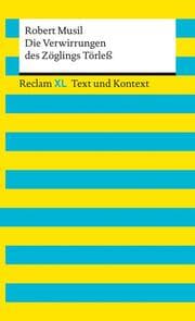 Cover von Die Verwirrungen des Zöglings Törleß. Textausgabe mit Kommentar und Materialien