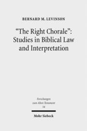 Cover von 'The Right Chorale': Studies in Biblical Law and Interpretation