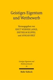Cover von Geistiges Eigentum und Wettbewerb