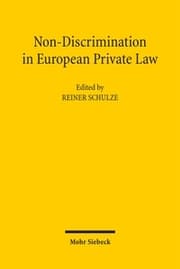 Cover von Non-Discrimination in European Private Law