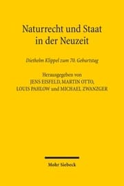 Cover von Naturrecht und Staat in der Neuzeit