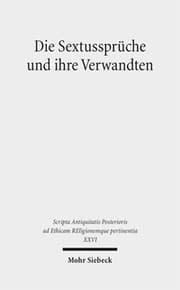 Cover von Die Sextussprüche und ihre Verwandten