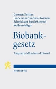 Cover von Biobankgesetz