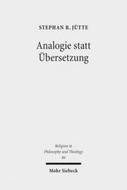 Cover von Analogie statt Übersetzung