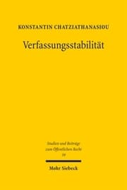 Cover von Verfassungsstabilität