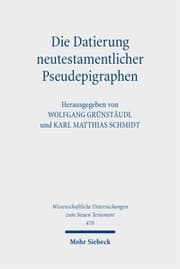 Cover von Die Datierung neutestamentlicher Pseudepigraphen