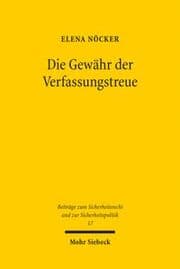 Cover von Die Gewähr der Verfassungstreue