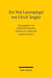 Cover von Der Neü Layenspiegel von Ulrich Tengler