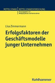 Cover von Erfolgsfaktoren der Geschäftsmodelle junger Unternehmen