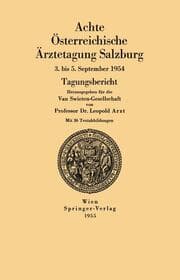 Cover von Achte Österreichische Ärztetagung Salzburg