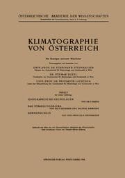 Cover von Klimatographie von Österreich