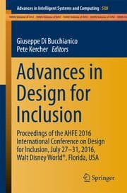 Cover von Advances in Design for Inclusion