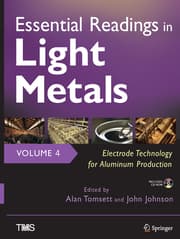 Cover von Essential Readings in Light Metals, Volume 4, Electrode Technology for Aluminum Production