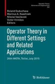 Cover von Operator Theory in Different Settings and Related Applications
