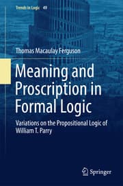 Cover von Meaning and Proscription in Formal Logic