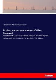 Cover von Dryden; stanzas on the death of Oliver Cromwell