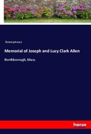 Cover von Memorial of Joseph and Lucy Clark Allen
