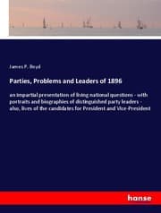 Cover von Parties, Problems and Leaders of 1896