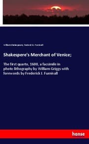 Cover von Shakespere's Merchant of Venice;