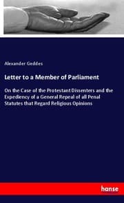 Cover von Letter to a Member of Parliament