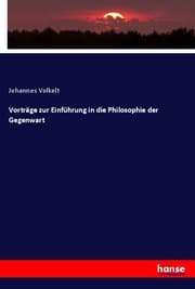Cover von Vorträge zur Einführung in die Philosophie der Gegenwart