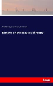Cover von Remarks on the Beauties of Poetry