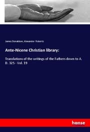 Cover von Ante-Nicene Christian library: