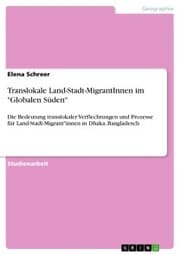 Cover von Translokale Land-Stadt-MigrantInnen im 'Globalen Süden'