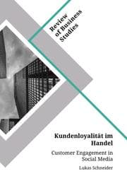 Cover von Kundenloyalität im Handel. Customer Engagement in Social Media