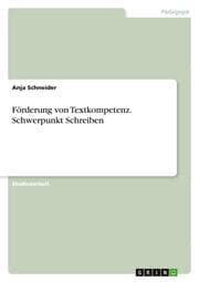 Cover von Förderung von Textkompetenz. Schwerpunkt Schreiben