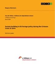 Cover von Society building in EU foreign policy during the Crimean Crisis of 2014