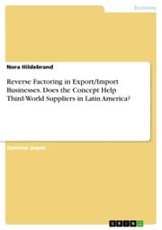 Cover von Reverse Factoring in Export/Import Businesses. Does the Concept Help Third-World Suppliers in Latin America?
