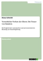 Cover von Vorzeitlicher Verlust der Eltern. Die Trauer von Kindern