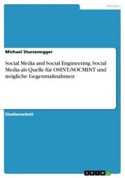 Cover von Social Media and Social Engineering. Social Media als Quelle für OSINT/SOCMINT und mögliche Gegenmaßnahmen