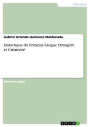 Cover von Didactique du Français Langue Etrangère et Créativité