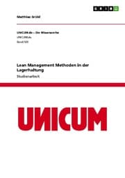 Cover von Lean Management Methoden in der Lagerhaltung