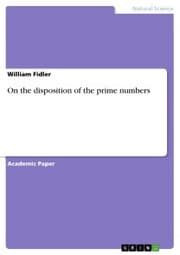 Cover von On the disposition of the prime numbers