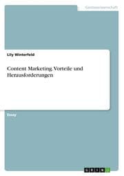 Cover von Content Marketing. Vorteile und Herausforderungen