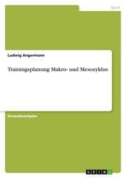 Cover von Trainingsplanung Makro- und Mesozyklus