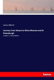 Cover von Journey From Heraut to Khiva Moscow and St Petersburgh