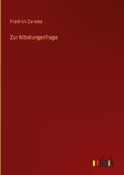 Cover von Zur Nibelungenfrage