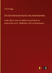 Cover von Die künstlerische Kultur des Abendlandes