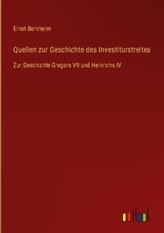 Cover von Quellen zur Geschichte des Investiturstreites