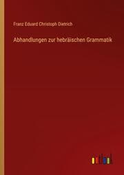 Cover von Abhandlungen zur hebräischen Grammatik