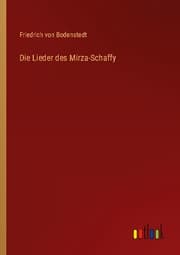 Cover von Die Lieder des Mirza-Schaffy